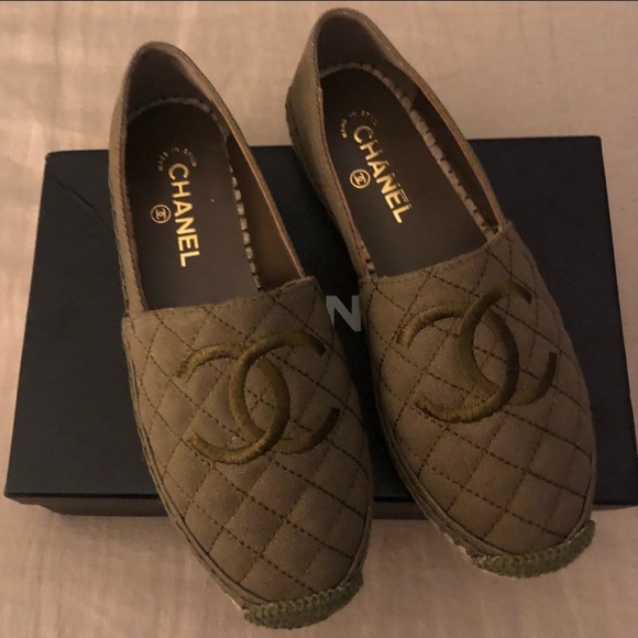 quilted canvas shoes